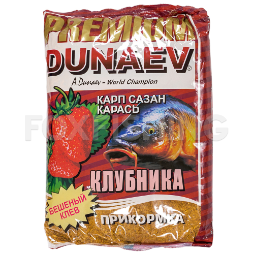 Прикормка Dunaev Premium Карп-Сазан клубника
