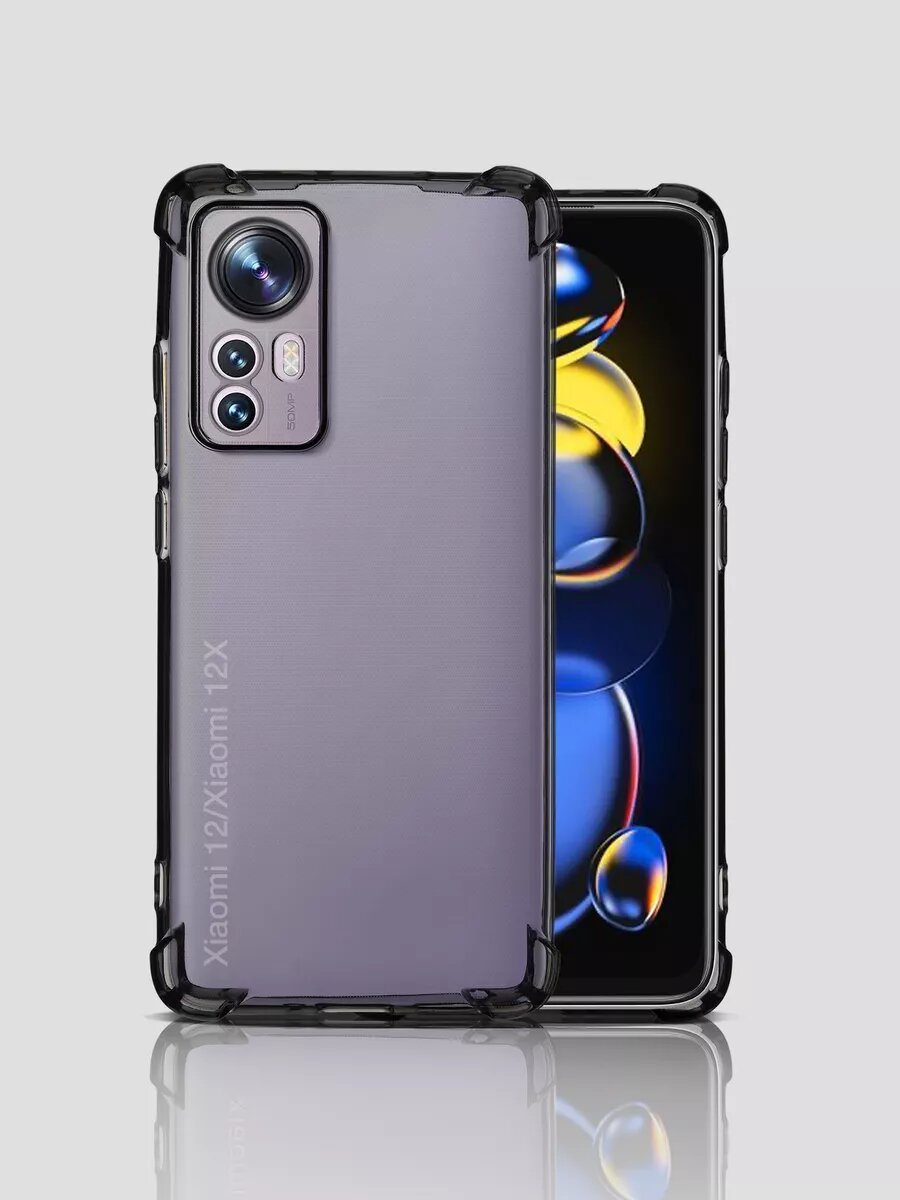 Чехол для Xiaomi 12, Xiaomi 12X прозрачный противоударный