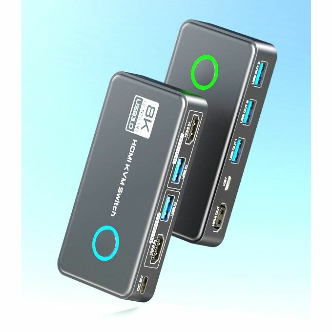 HDMI KVM Switch 2-1 usb 3.0 - 8k 60Hz КВМ переключатель v.2.1