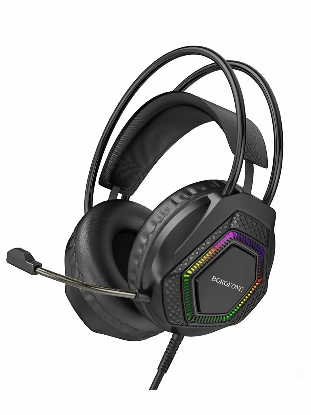 Игровые наушники Borofone BO105, с микрофоном и RGB подсветкой, 20 Гц – 20 000 Гц — фото 1