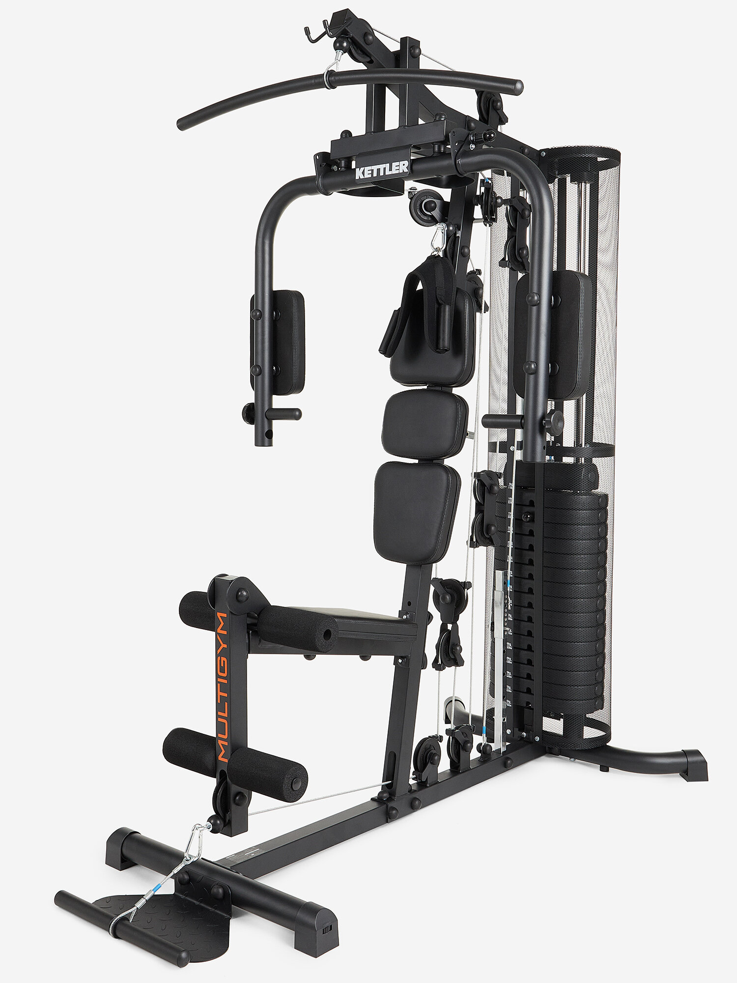 Силовой центр KETTLER "Multigym" 7752-850, многофункциональный, встроенный вес, черный