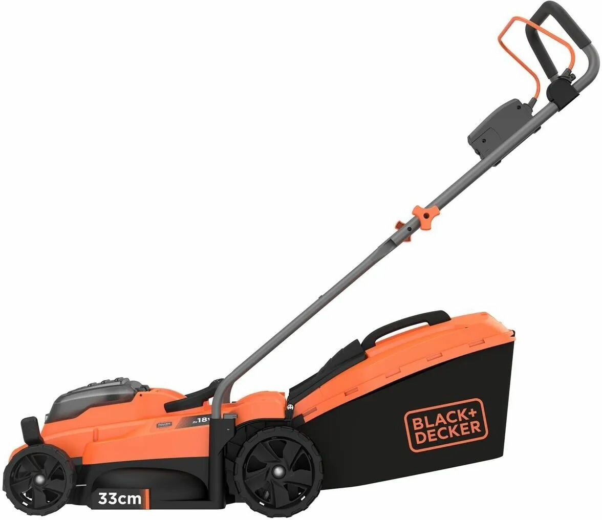 Газонокосилки Аккумуляторные Газонокосилка аккумуляторная Black&Decker BCMW3318NXJ без акб и ЗУ