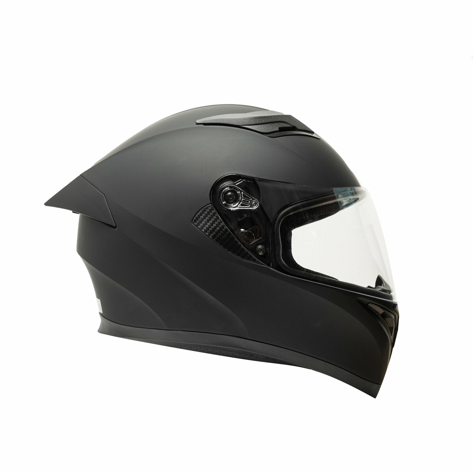 Шлем дорожный SHOCK R1 MATT BLACK, для мотоцикла, спортбайка, кафе-рейсера, максискутера, чоппера, размер S