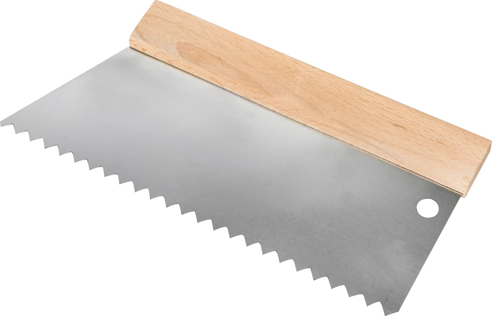 Шпатель зубчатый для клея Dominus 250 мм S4 нержавеющая сталь