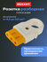 Розетка REXANT, разборная, без заземления, 1 гнёздо, IP20, белая