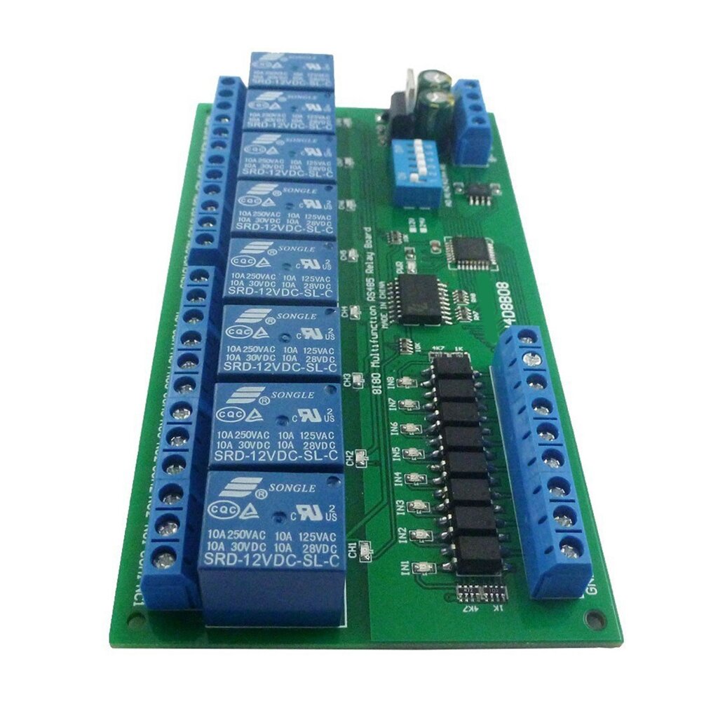 Модуль управления UART RS485 с 8 изолированными входами и выходами