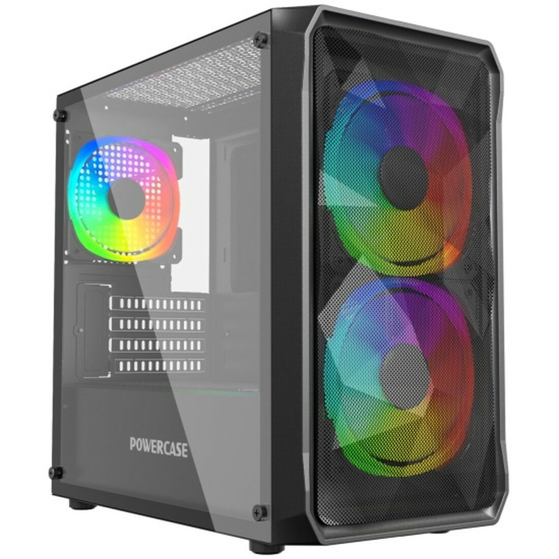 Корпус PowerCase Mistral Micro CMMAB-A3, ARGB, чёрный
