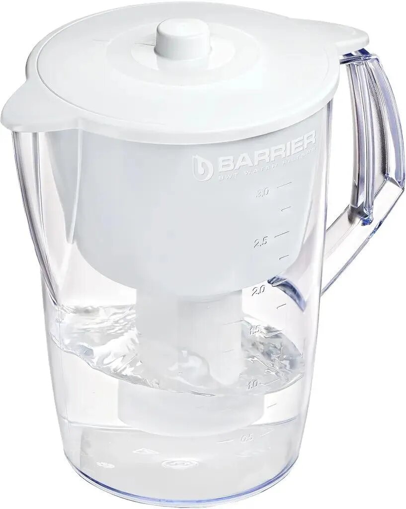 Фильтр-кувшин для очистки воды Барьер Лайт белый 3.6л [в060р51]