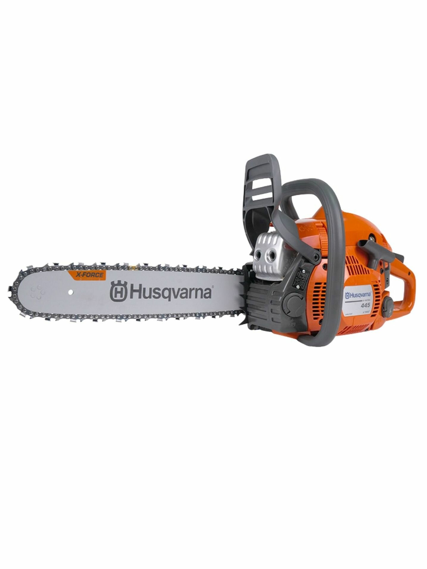 Бензопила HUSQVARNA 445e MarkII 18" (45,7куб. см,2,1кВт/2,8л. с,5,1кг ) 9705591-38