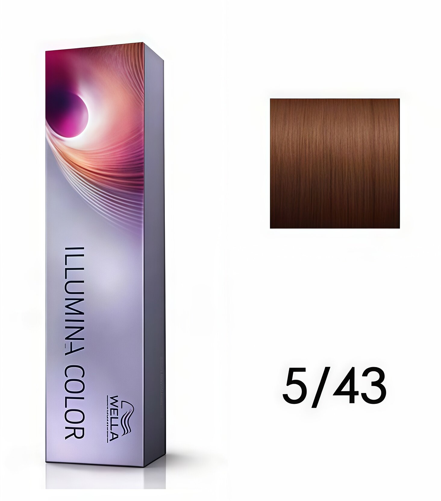 Wella Professionals Illumina Color крем краска для волос 60 мл - Иллюмина 5/43 Светло-коричневый красно-золотистый