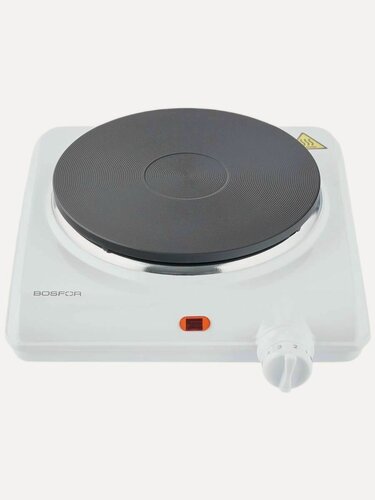 Изображение товара Плитка электрическая BOSFOR HPCI 103 W, чугун, 1 конфорка, белая