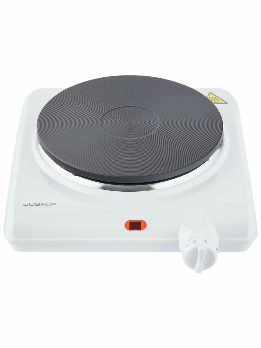 Плитка электрическая BOSFOR HPCI 103 W чугун 1 конфорка белая