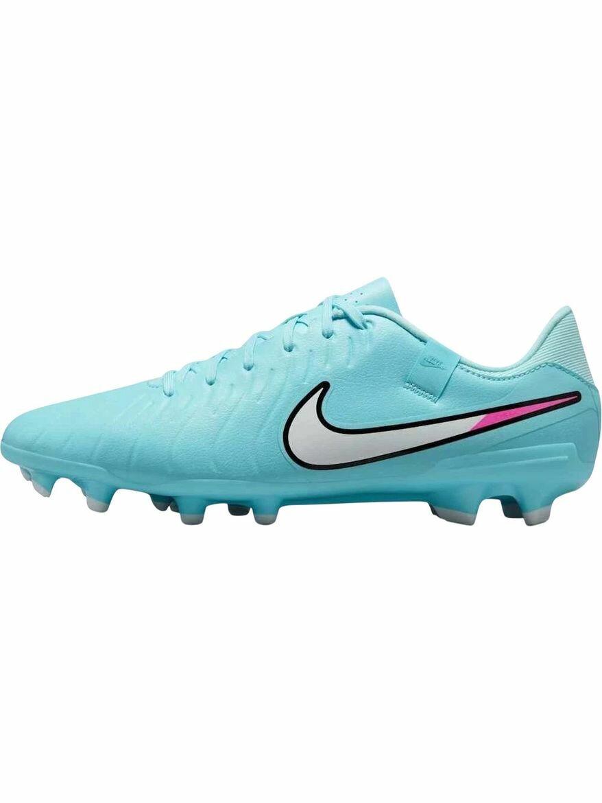 Бутсы NIKE, размер 8.5 US, голубой,