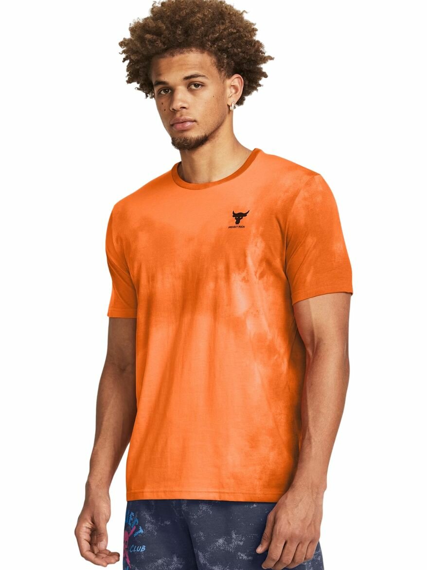 Футболка Under Armour PROJECT ROCK PAYOF AOP GRAPHIC 1 шт. размер SM оранжевый