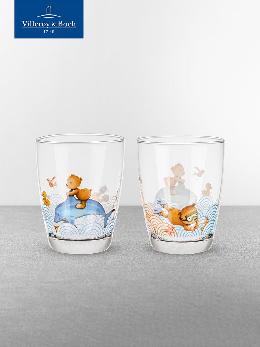 Набор детских стаканов 150 мл, Happy Bear, Villeroy & Boch, Хрустальное стекло