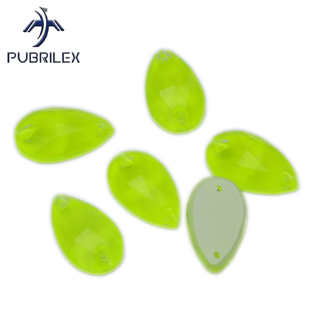 Хрустальные стразы PUBRILEX 3230 для декора одежды L138S 11x18mm 18Pcs
