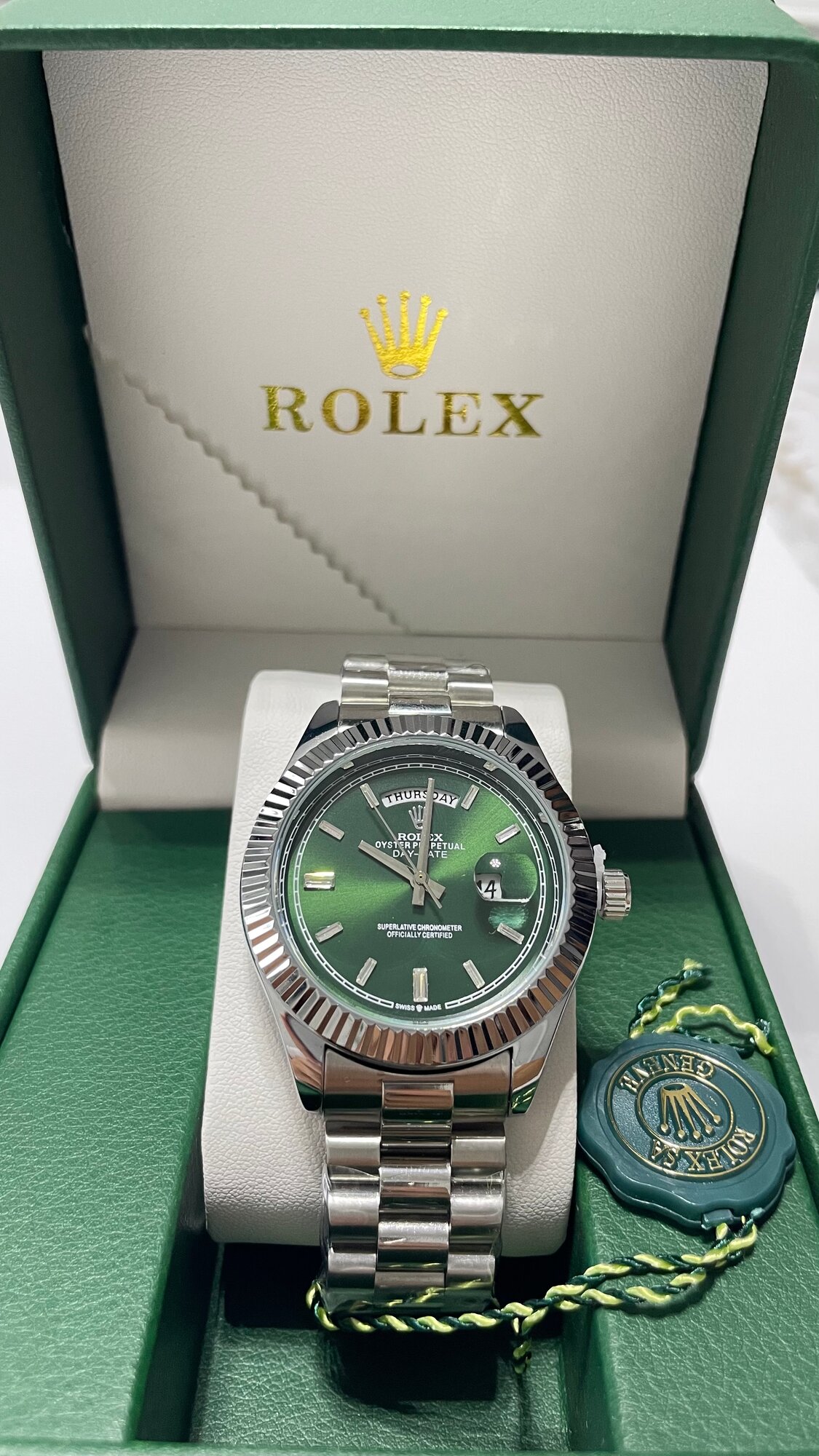 Наручные часы Rolex, оливковый