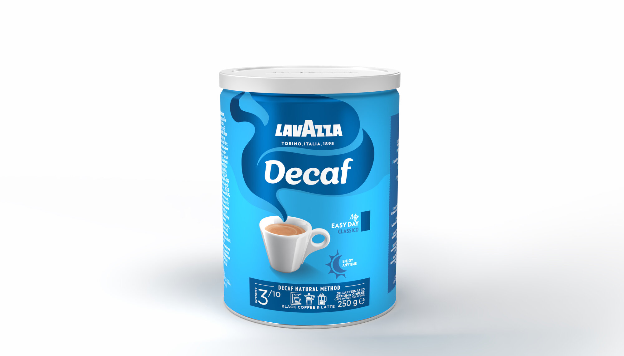 Кофе молотый Lavazza "Caffe Decaffeinato", без кофеина, арабика/робуста, банка, 250 г