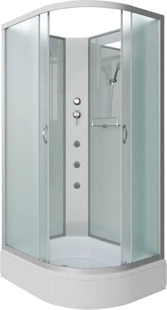 Душевая кабина Niagara Classic NG-33984-14LBKG 90х80 см без крыши с гидромассажем