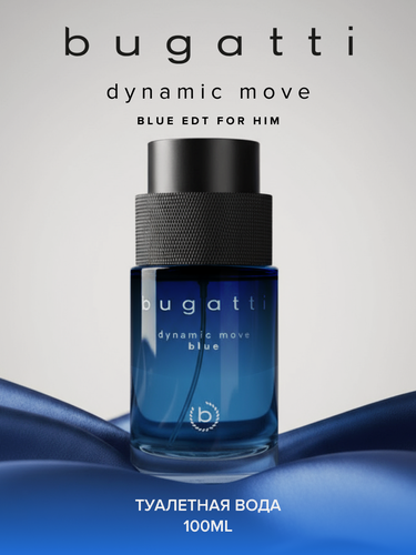Изображение товара Bugatti Туалетная вода мужская Bugatti Dynamic Move Blue, 100 мл