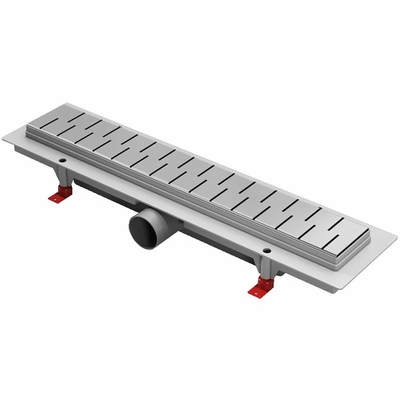 Душевой лоток AZARIO D40 Medium 750 мм боковой слив пластиковый решетка из нержавеющей стали (AZ-CH 750 M)