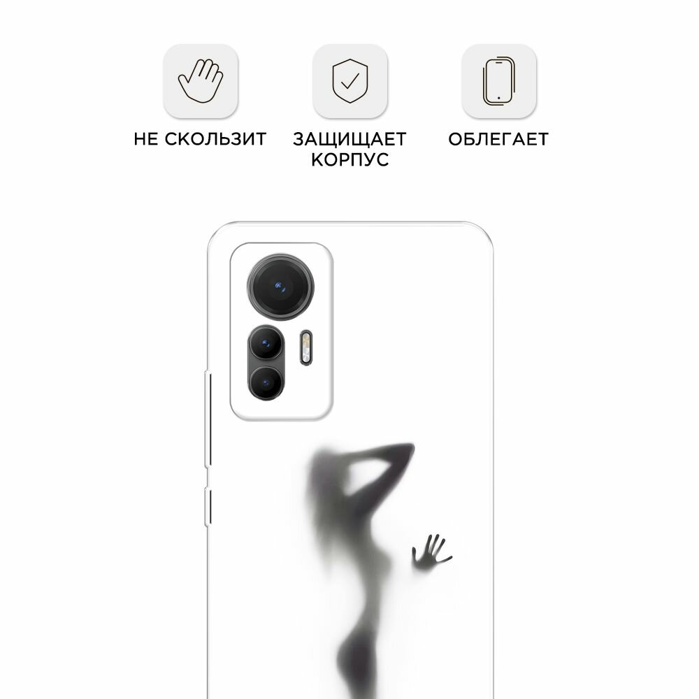 Чехол на Xiaomi 12 Lite / Сяоми 12 Лайт с принтом "Стекло в душе" — фото 1