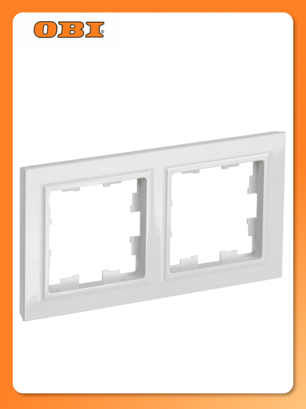 BRITE Рамка 2 мест  РУ 2 БрБ бел  IEK