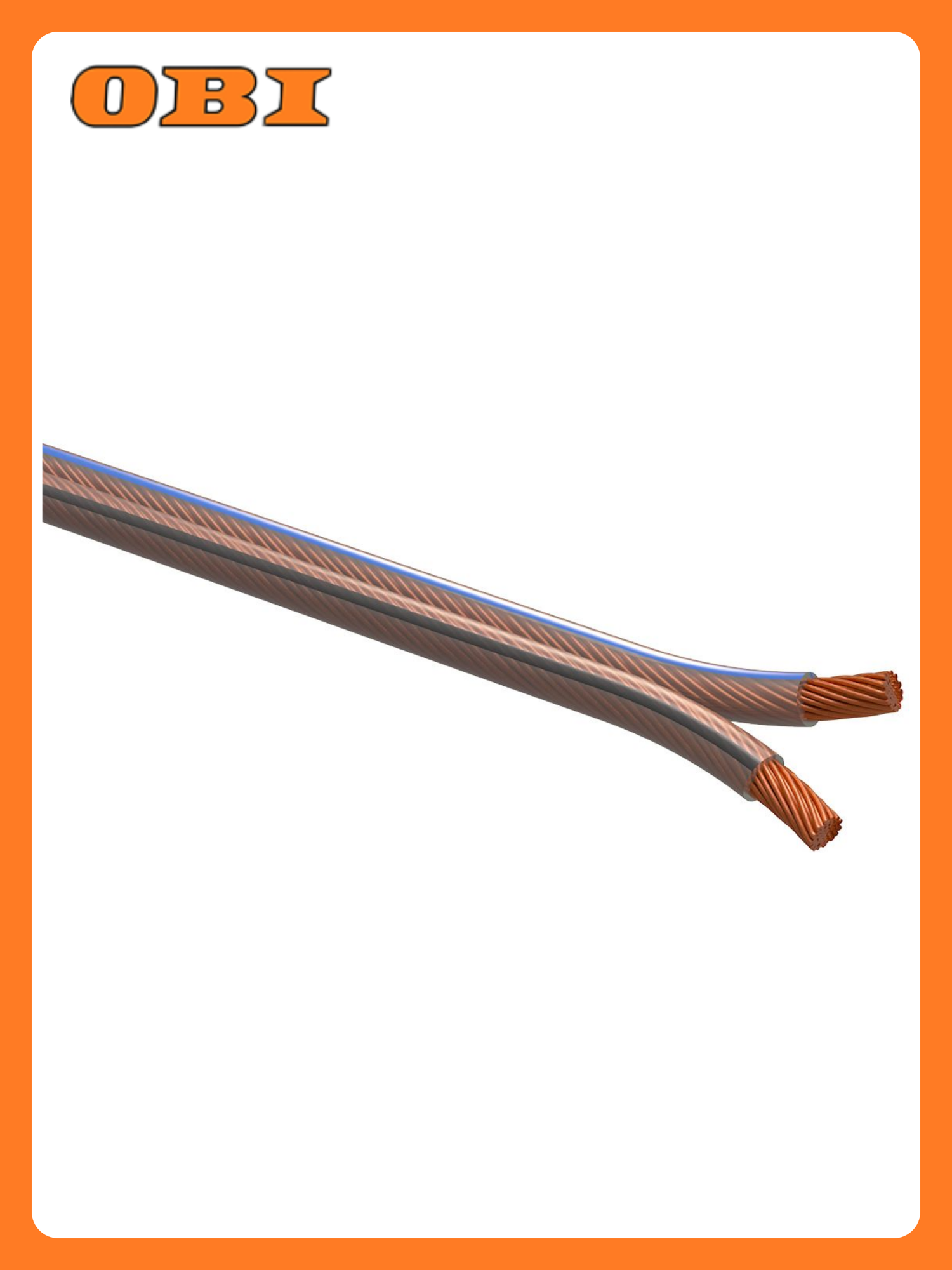 Акустический кабель ERA 2х150 мм2 прозрачный 10 м