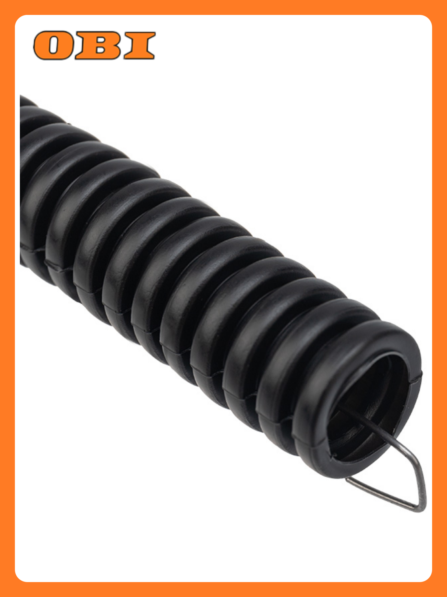 Труба гофрированная из ПНД безгалогенная HF с зондом ø16мм черная (бухта 10 м/уп) REXANT