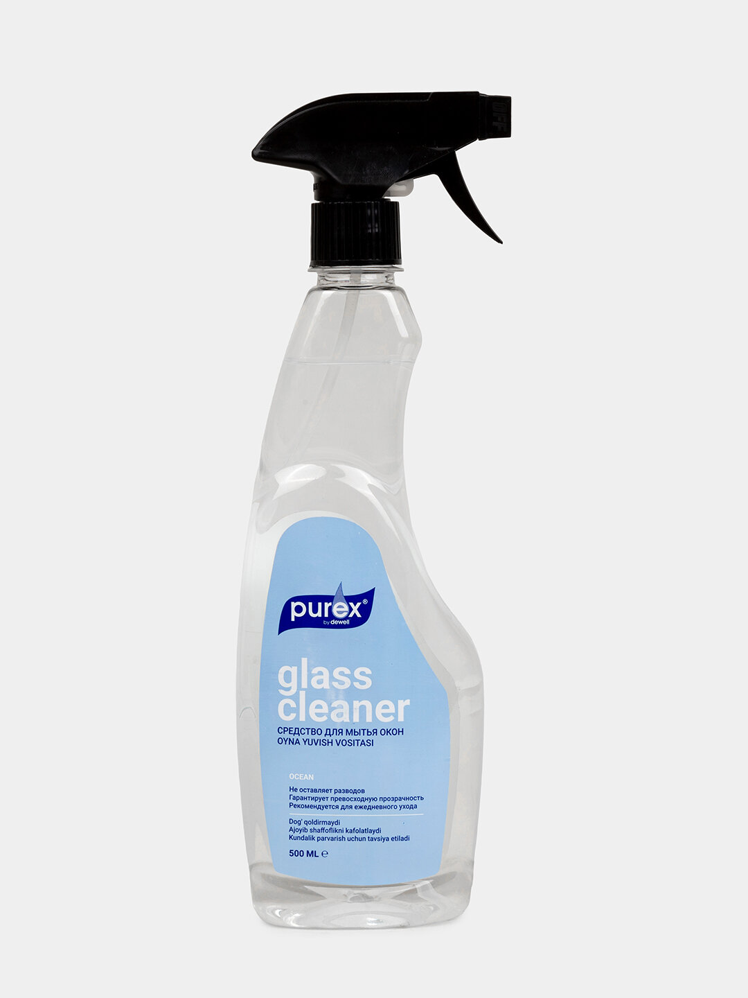 Средство Purex для мытья окон и стекол, антибактериальный эффект, для альпийской свежести