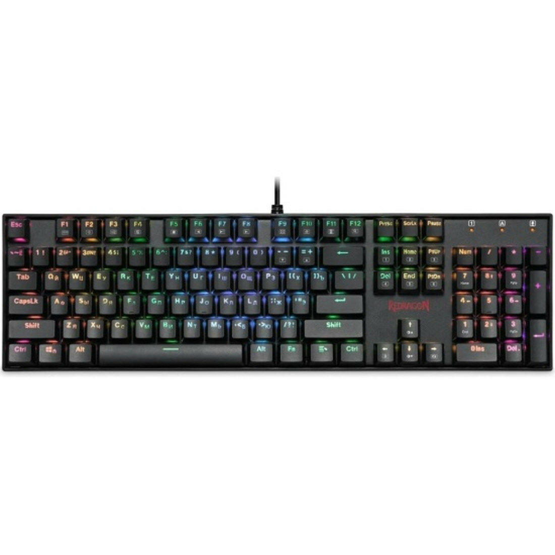 Клавиатура Redragon Mitra (механическая, RGB) черный (75015)