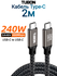 Кабель TUBON Type-C USBC - USBC 2.0 240W 5A48V 480Mbps US02 2м