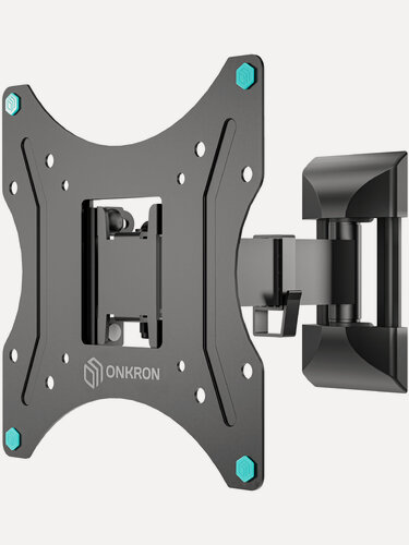 Изображение товара Кронштейн на стену ONKRON NP24 для телевизора 17"-43", наклонно-поворотный, до 35 кг, черный