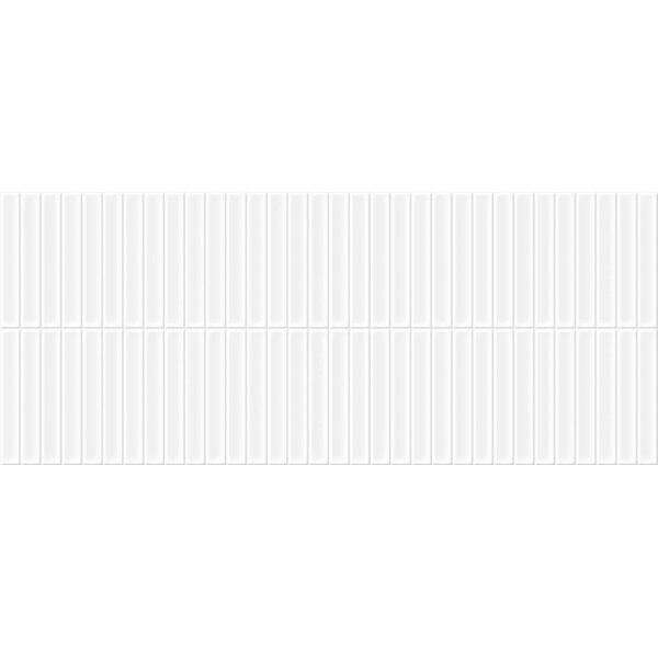 Плитка настенная Simply white белый 01 (рельеф) 25х60 (12м2/576м2/48уп)