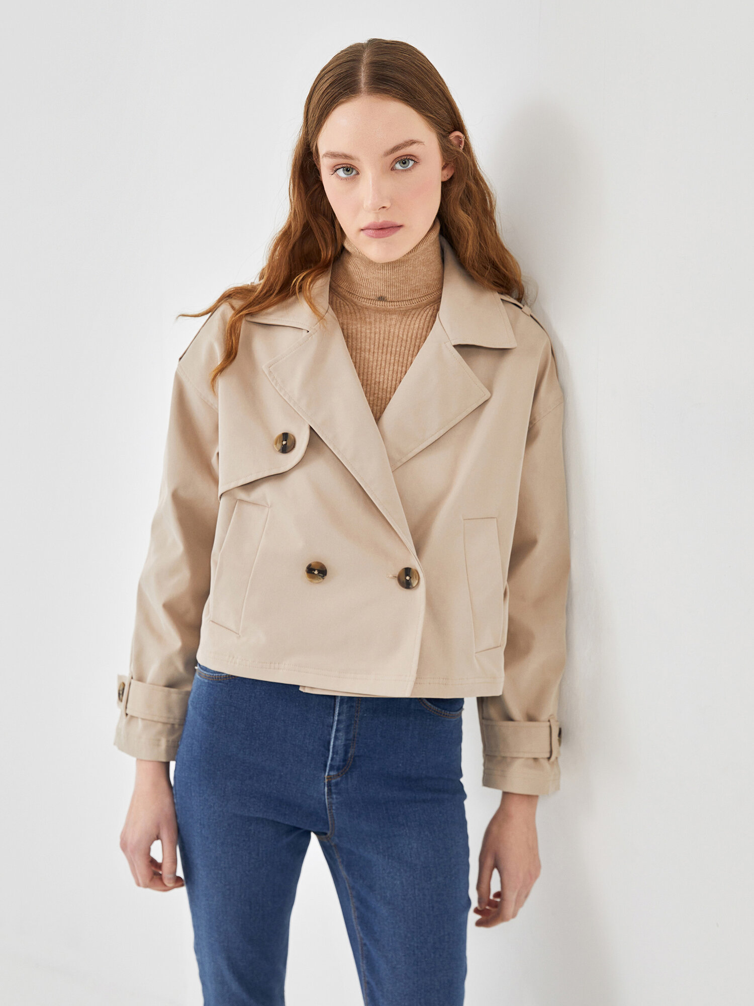Тренчкот LC Waikiki, размер 36, beige