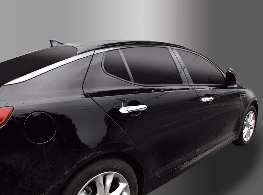 Kia Optima III - хромированные накладки на ручки
