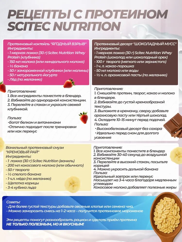 Протеин сывороточный100% Whey Protein Professional, Белый Scitec Nutrition - фото №5