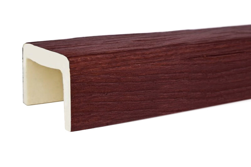 Балка из Полиуретана Уникс Модерн М12 Вишня Д3000хШ120хВ60 мм Гладкая Поверхность.