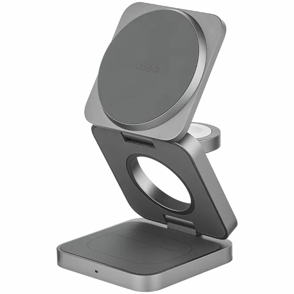 Беспроводная зарядная панель 3 в 1 Для IPhone, Apple Watch, Airpods uBear Balance Ultra 25W Grey