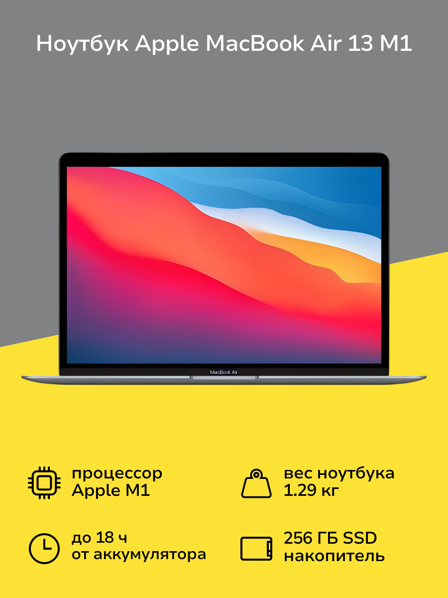 Ноутбук Apple MacBook Air 13 M1 8/256 Space Gray