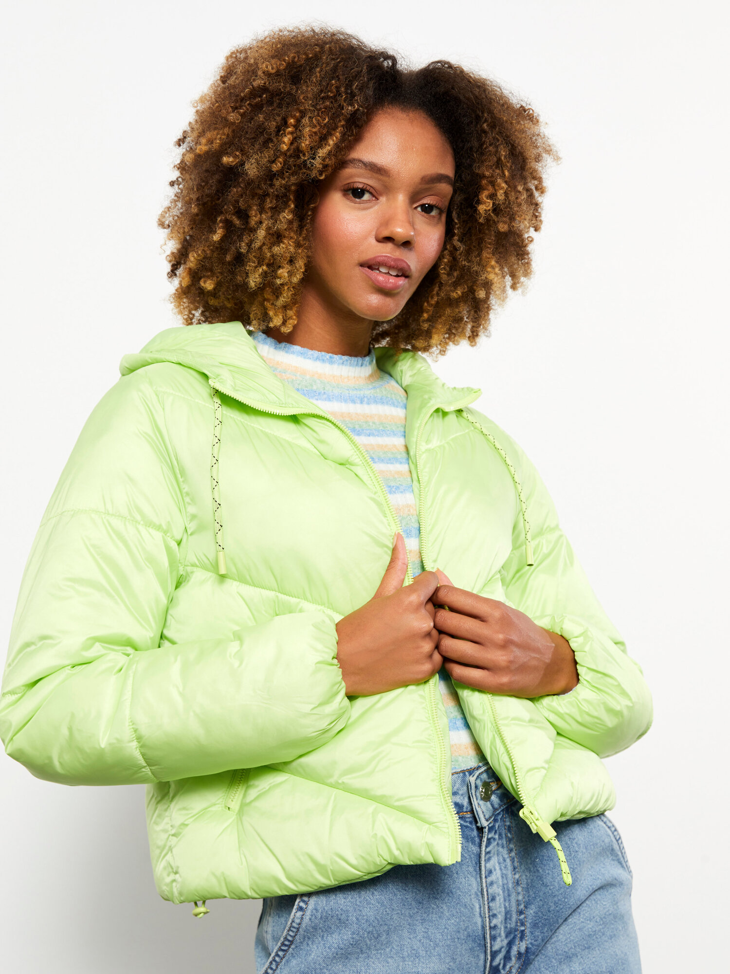Пуховик LC Waikiki, размер 36, lime green