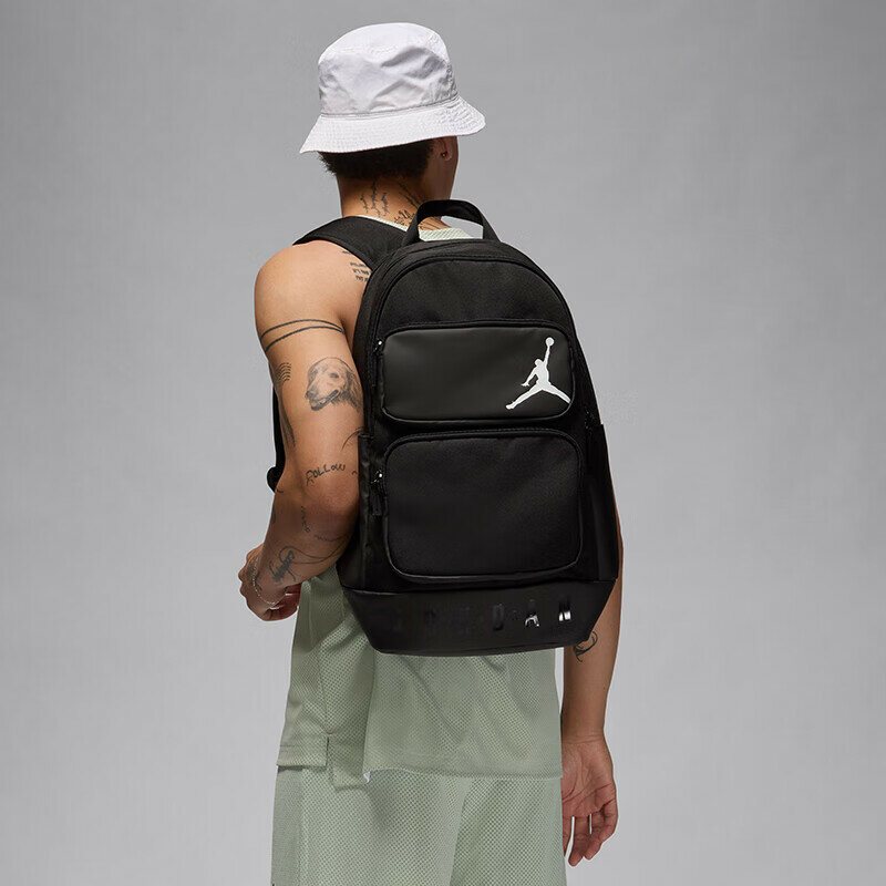 Рюкзак Jordan, AJ Sports Backpack Laptop Bag Backpack Casual Bag HM6148-011, повседневный, для мужчин, черный