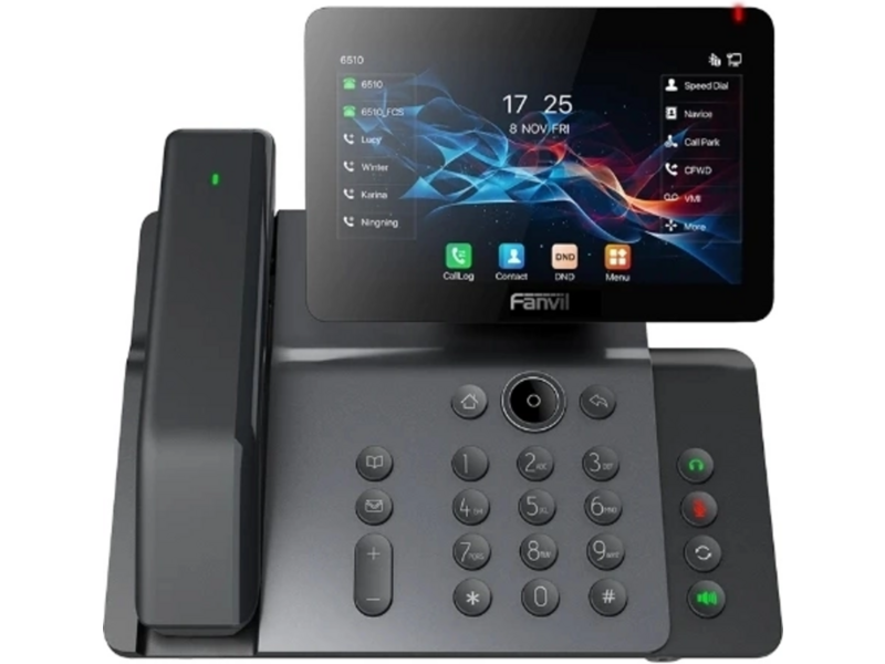 SIP-телефон Fanvil V66 Pro, 20 SIP-акк, 7", 1024x600 цвет. экран, POE, бп в комп, 2x1 Gbps, Wi-Fi 6, BT 5.4