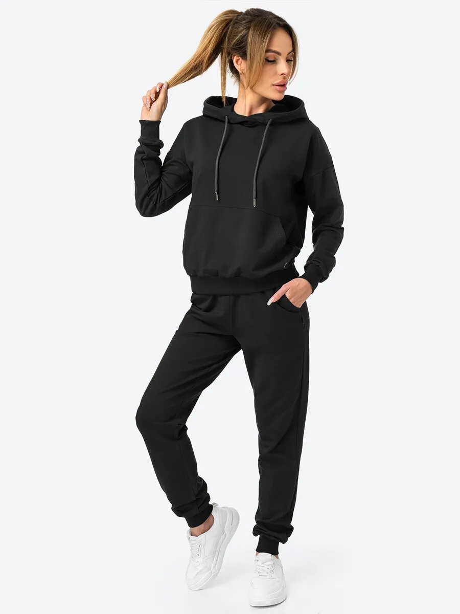 Костюм спортивный Happyfox для женщин размер 44 черный