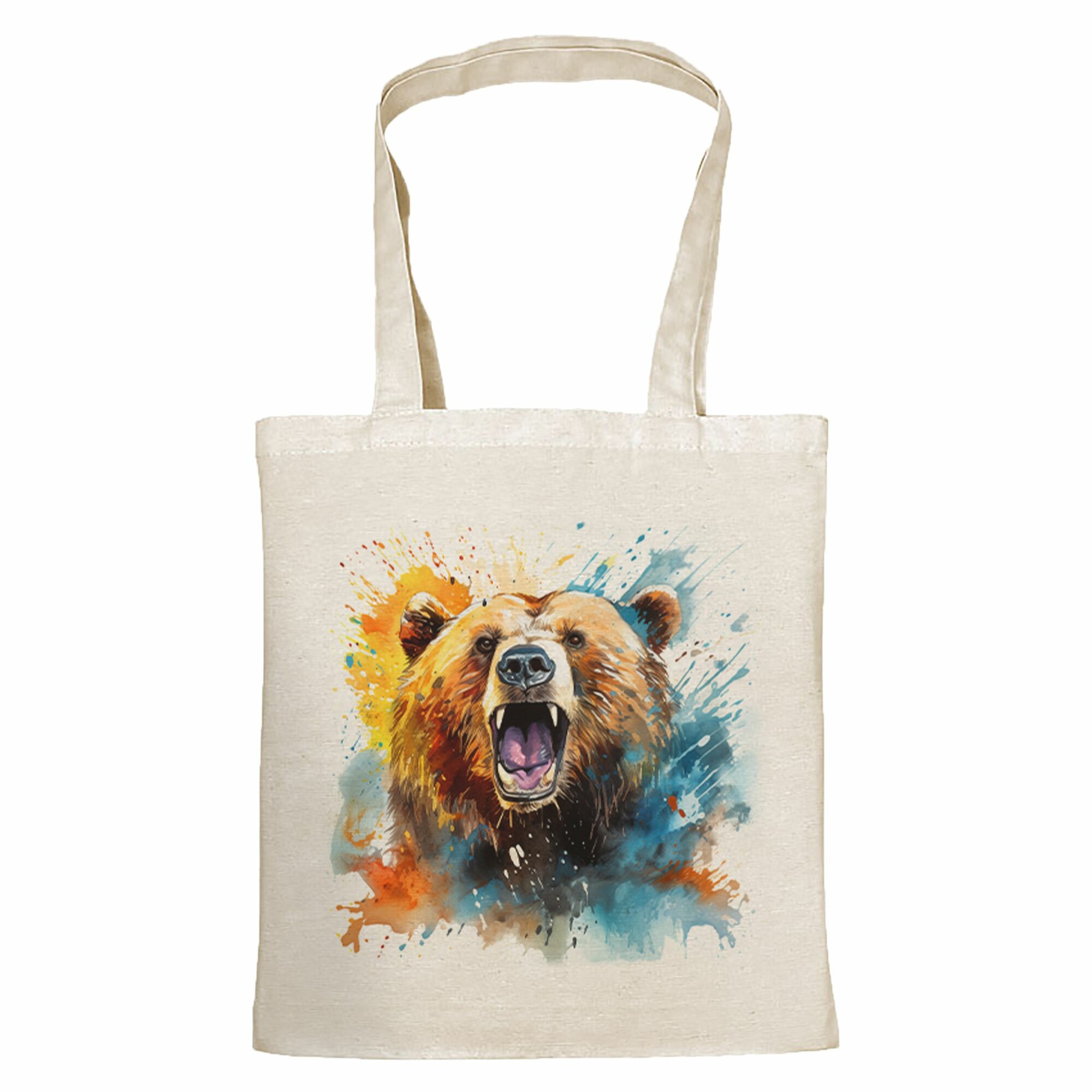 Комплект сумок шоппер Gerasim, 2 шт., коричневый, голубой, оранжевый — фото 1