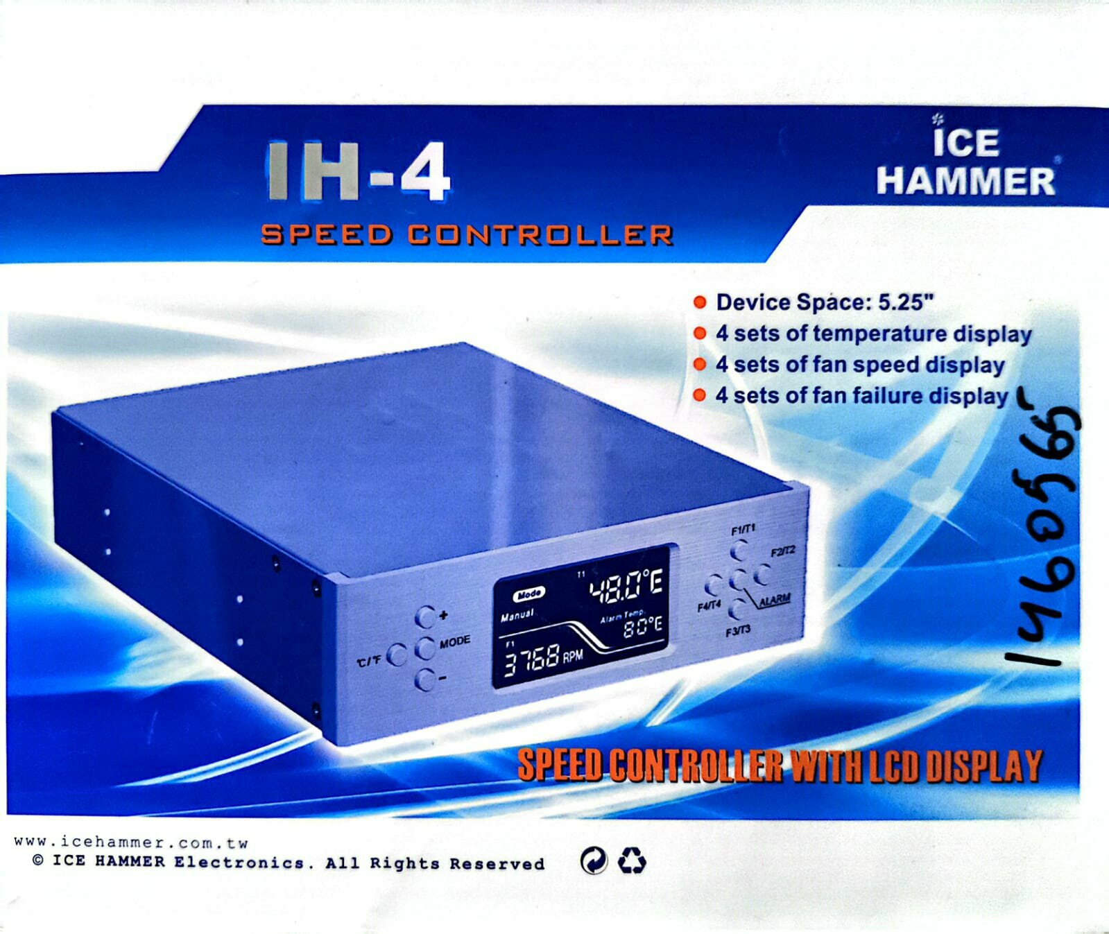 Контроллер вентиляторов IceHammer  LCD панель