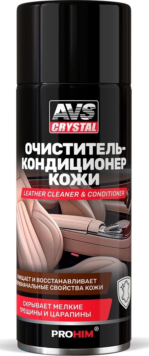 Очиститель-кондиционер кожи (аэрозоль) 520 мл AVS AVK-667