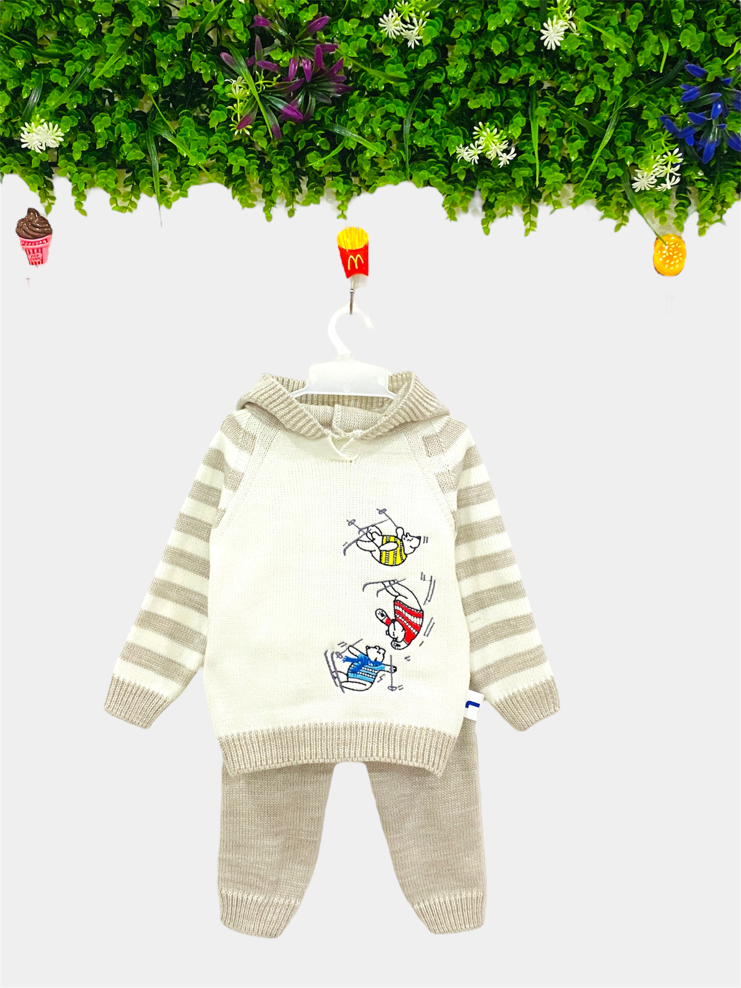 Комплект одежды Gunesh Line Textile, размер 1-3 года, бежевый — фото 1