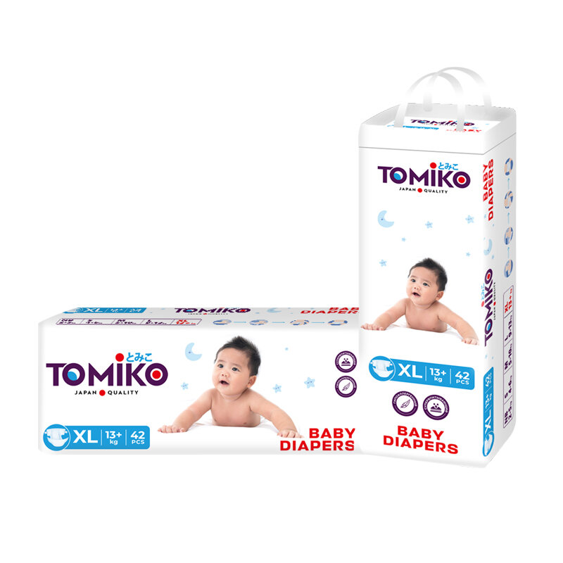 Подгузники Tomiko Premium Soft XL, для малышей от 13+кг, 42шт