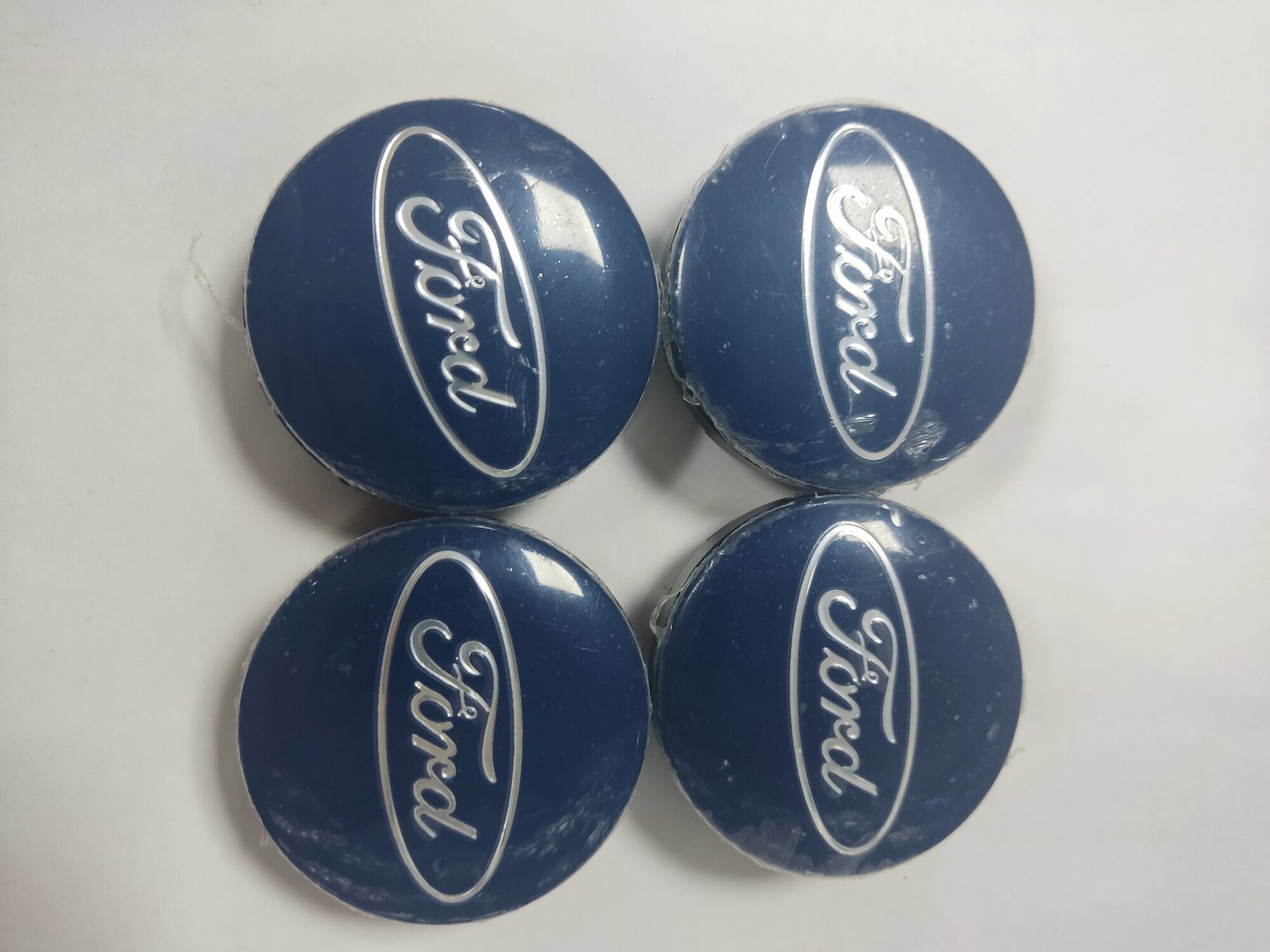 Колпачки на литой диск, для Ford, углепластик, пластик, 54 мм, 4 шт